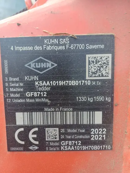 Kuhn Kreiselheuer GF 8712