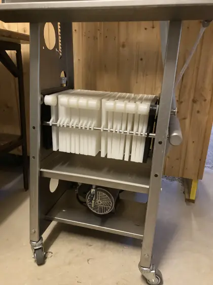 Füllkombi, Weinfilter, Pumpe, Reihenfüller
