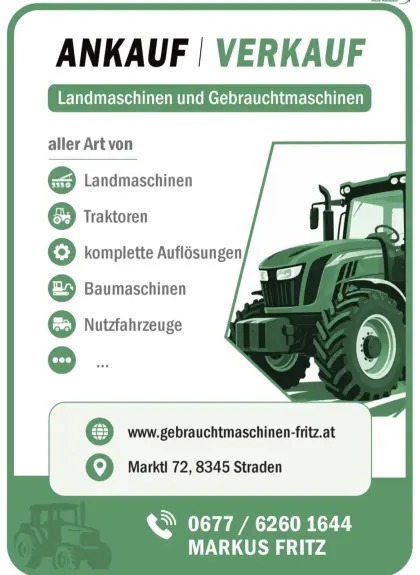 Suche Landmaschinen, Traktoren, Gebrauchtmaschinen
