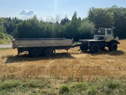 Tandem-Dreiseitenkipper, Tieflader Hirt