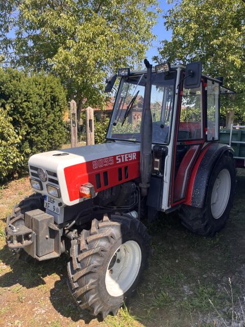 Steyr 8055 AS, Allrad, Schmalspur, Kabine