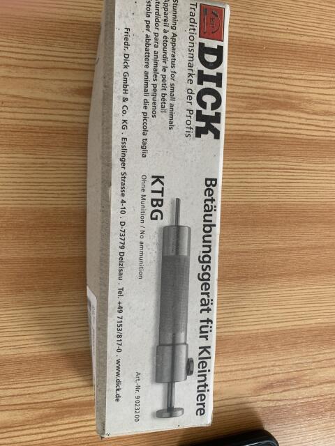 Dick Betäubungsgerät für Kleintiere