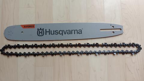 Original Husqvarna Schwert X-F und Original X-Cut Vollmeißelkette, 38 cm