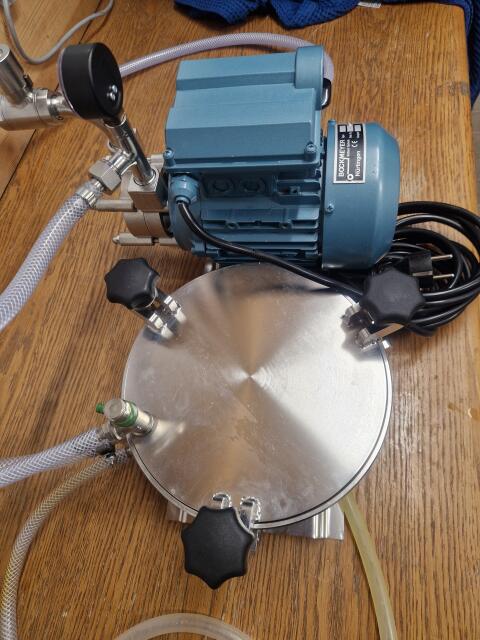 Schnapsfilter, Rundfilter Dm. 220 mm, Firma Bockmeyer, Kiesel