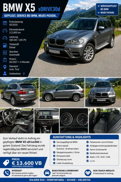 BMW X5 3.0 Drive xDrive30d