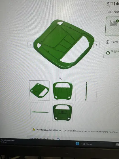 Dachhaut für John Deere
