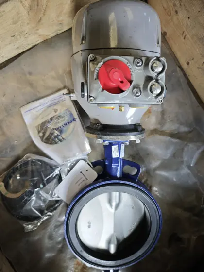 Absperrklappe mit Keystone EPI2 el. Drehantrieb, neu