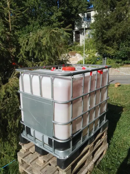 3 IBC: 600 l, 1.000 l, 1.000 l, für Bewässerung, Ziegen, etc.