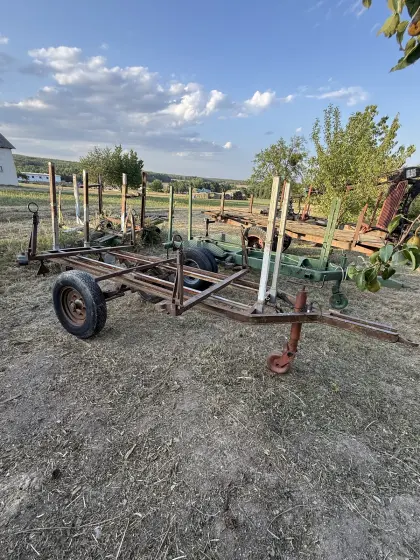 Kleiner Rungenanhänger, Holzwagen Eigenbau
