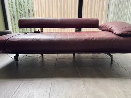 VK echte Leder-Couch mit Bettfunktion, 2-teilig