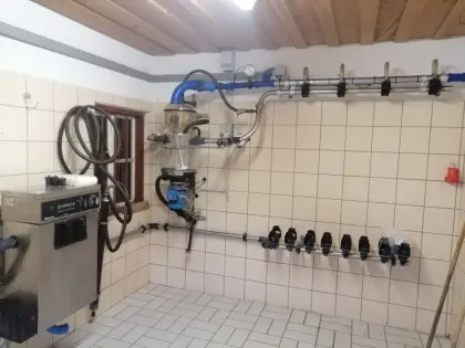 Rohrmelkanlage