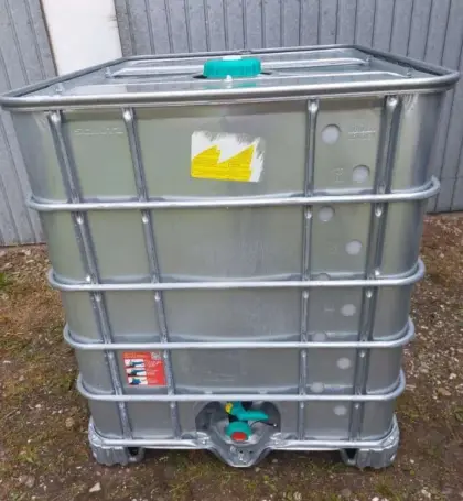 Container IBC mit Metallmantel, lebensmittelecht