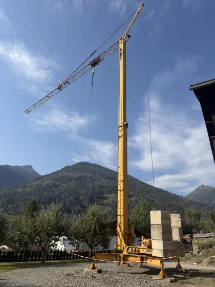 Baukran Liebherr 20K Baustellenkran, neues Gutachten, Funk, Liebherr 20K