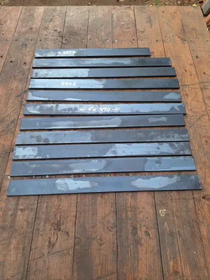 Flacheisen-Reste 40x6, Länge 490 mm