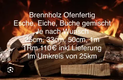 Brennholz ofenfertig