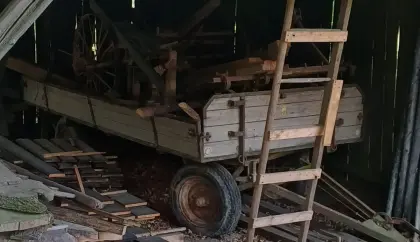 Antike landwirtschaftliche Maschinen