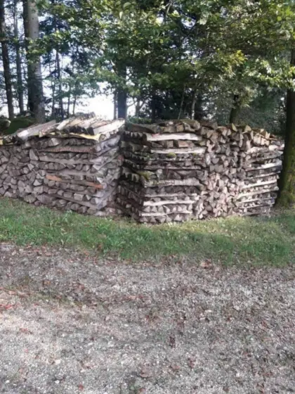 Trockenes Brennholz