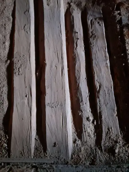 Gehackte Dübeltramdecke