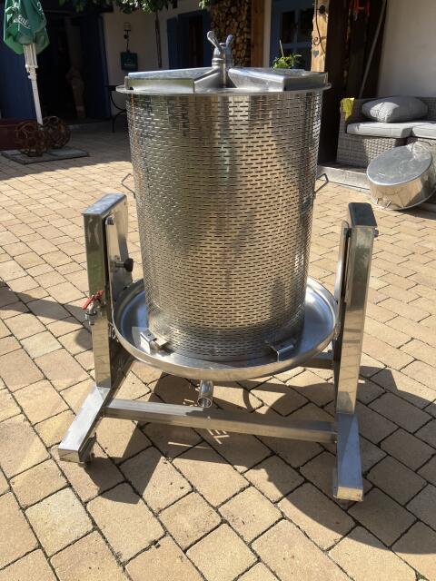 Obstpresse Zottel 160 l, Kernobstschneidmühle Speidel