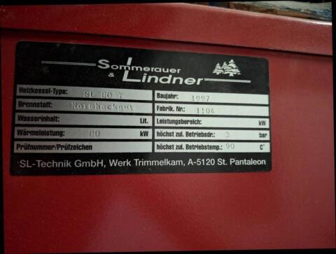 Verkaufe Sommerauer Lindner Hackgutheizung SL 80