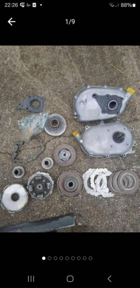 2 x Honda-Getriebe, Fliehkraftkupplung