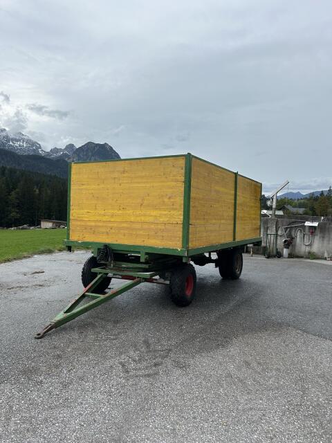 2-Achs-Anhänger, Plattformwagen (Eigenbau), inkl. Metall-Umbau-Set
