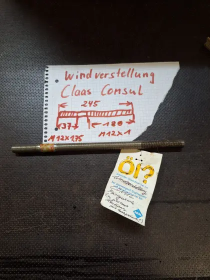 Windverstellspindel Claas Mähdrescher Consul