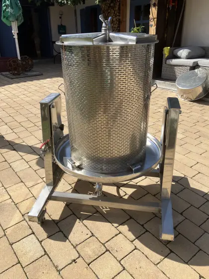 Obstpresse Zottel 160 l, Kernobstschneidmühle Speidel