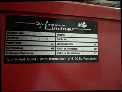 Verkaufe Sommerauer Lindner Hackgutheizung SL 80
