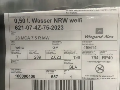 0,5 l Flasche weiß