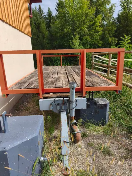Rundballenanhänger, Plateauanhänger, Ballentransporter