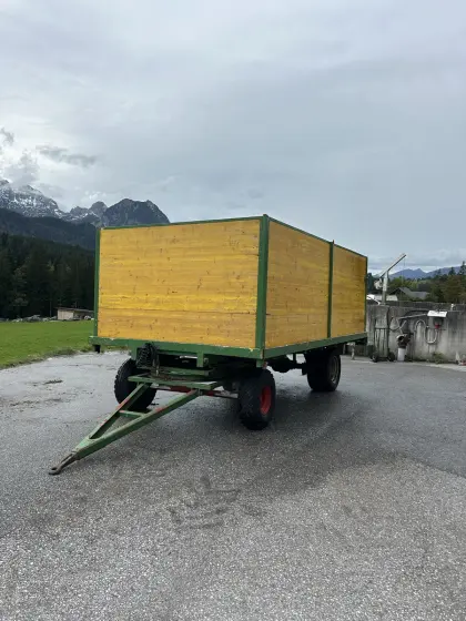 2-Achs-Anhänger, Plattformwagen (Eigenbau), inkl. Metall-Umbau-Set