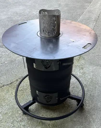 Feuertonne, Stehtisch, Feuerfass, Feuerschale, Stehgrill