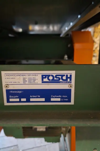Posch Wipp-Tischkreissäge mit Zubehör