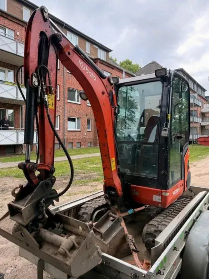 Kubota KX019-4 Minibagger, defekt