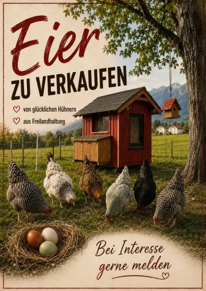 Eier zu verkaufen