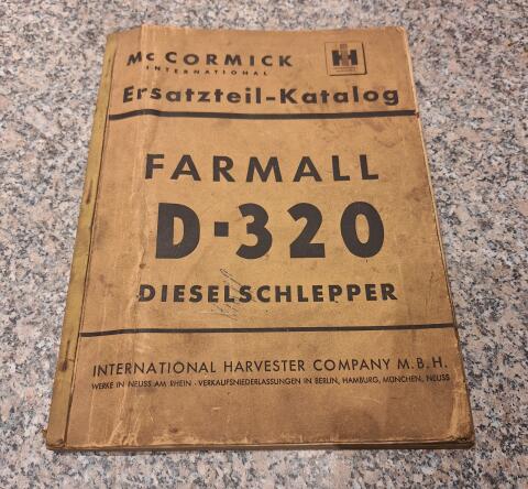 Ersatzteilkatalog McCormick Farmall D-320
