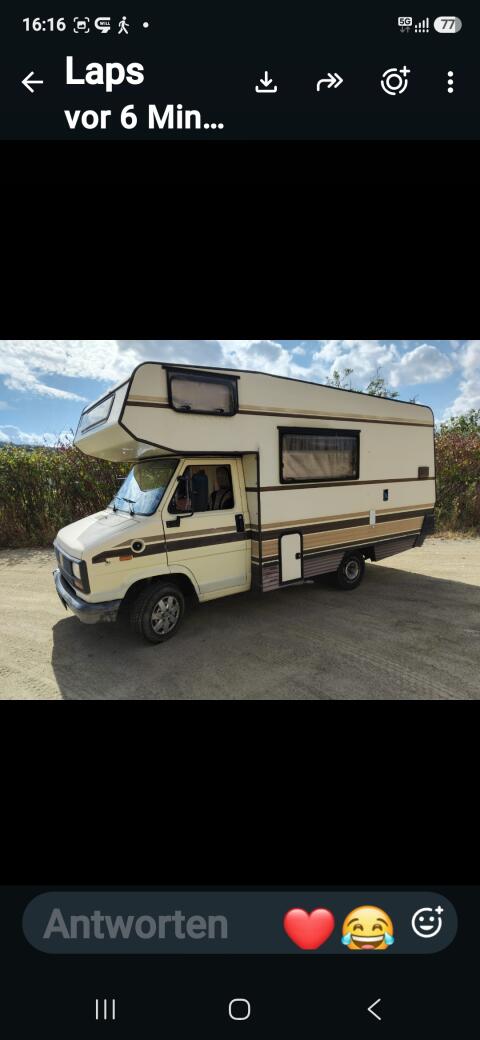 Wohnmobil als Fixsteher mit Zustellung