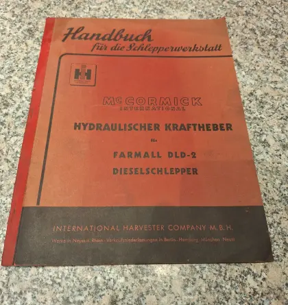 Handbuch hydr. Kraftheber Mc Cormick