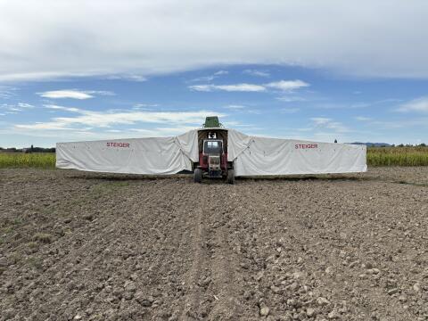 Steyr 1100 mit Gurkenflieger Steyr 1100