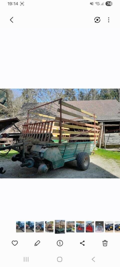 Verkaufe Ladewagen Steyr Hamster 12 m³