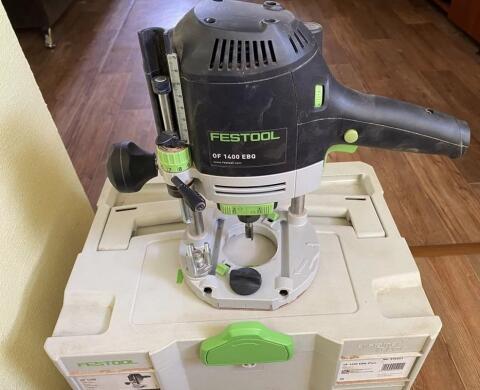 Oberfräse FESTOOL OF 1400 EBQ-Plus mit Box-OF S8