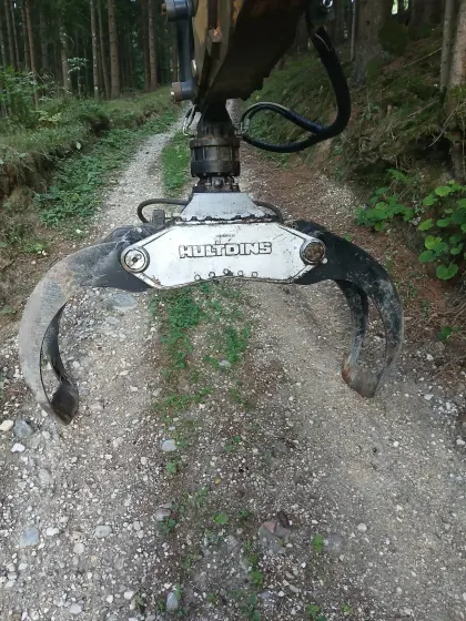 Hultdins Holzzange, Baggergreifer, Rotator