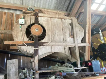 Getreide-Putzmühle mit Motor