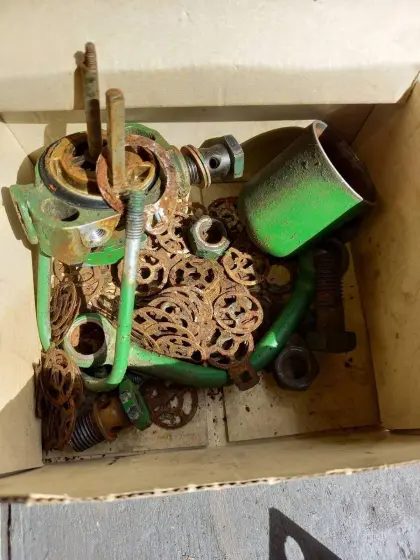 Reste vom Diesel-Spaltfilter 15 PS Deutz