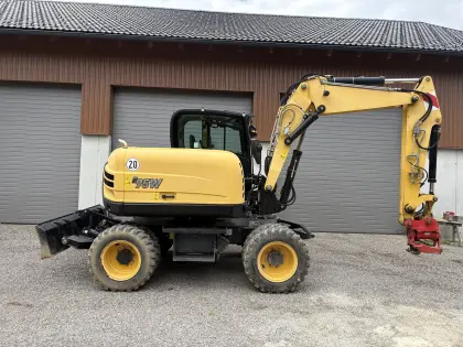 Mobilbagger Yanmar B95W neuwertig mit Powertilt