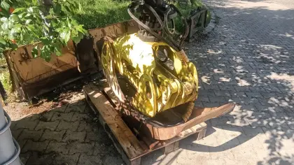 Hiab Langholzzange Rückezange Kran Bagger