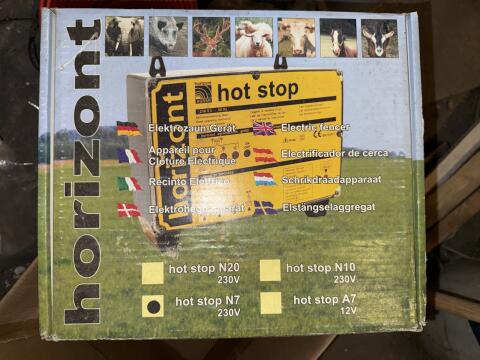 Horizont Weidezaun-Set neu und OVP, Elektrozaungerät Hot Stop N7