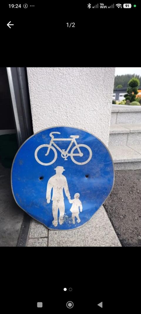 Tafel, Verkehrszeichen, Gehweg