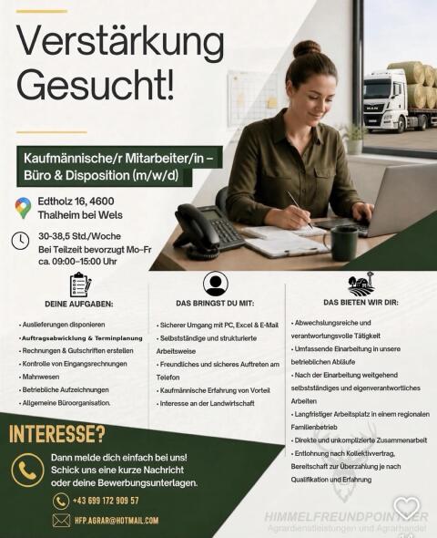 Büro, Disposition (m/w/d)